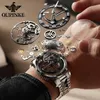 Designer Watch Men's Luxury Wristwatches Mechanical Oupinke Wristwatch Sapphire Automatisk Titta Män Klassiskt skelett Stianless Steel Waterproof