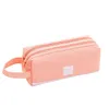 Canvas pencil bag Large capacity Storage bags Creative hand bag Portable multifunctional student office pencil case