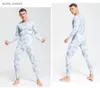 Conttures de survêtement masculines sous-vêtements thermiques masculins pour hommes Vêtements de camouflage thermo