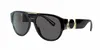 Occhiali da sole rotondi da sole lenti polarizzate grigio scuro nero 58-16-140mm designer goggle beach occhiali da sole retrò piccolo telaio lussuoso design di lusso Uv400 di alta qualità con scatola bella