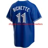 Anpassade basebolltröjor 2022 11 Bo Bichette Jersey 27 Vladimir Guerrero Jr. Cavan Biggio Hyun-Jin Ryu Yamaguchi Randal Grichu