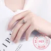 Band Rings 925 Sterling Silver Rings For Women trendy Double Jingling Bell Fine Jewelry Beautiful Finger Open Anel For Party Birthday Gift G230213