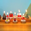 Party Decoration 4pcs Christmas Candle Gift Box With Four Lights Holders Gifts Home DecorParty