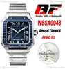 GF V2 WSSA004 Miyota 9015 Automatyczne męże Watch Dwon ton Blue Bezel Dial White Roman Markery szybkie przełącznik Bransoletka ze stali nierdzewnej Super Edition D4