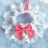 Dog Collars Collar Lace Bowknot Cat Neckerchief Kitten Flower Puppy String Bib Necklace Neck Strap Scarf Pet Supplies