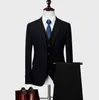 Erkekler Suits Blazers 2023 Erkekler İş Streep İnce Fit Düğün Gelin Sakız Smokin Blazer 2 3 PCS Set Palk Jas Broek Vest M-6XL