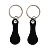 Porte-clés en métal porte-clés panier jeton anneau pour clé en acier inoxydable accessoires décor porte-clés crochet en gros