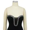 Casual jurken sexy bodycon dames strapless jurk vrouwelijk mager moomme meisje feest club vestidos dame's spleet wrap heup