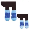 Dog Apparel Anti-Slip Pet Socks fofos Mantenha suprimentos de protetor lavável quente para desgaste interno de gato