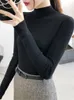 Kobiety swetry 2023 Ladies podstawowe topy kobiety sweter turtledek pullover skoczek jesienna zima długie rękawe nastolatki pull femme