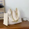 Lingge Chain One shoulder Women's Bag Shopping Garbage Large Capacity Designer Handbag Online sale