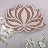 Lampada da parete 1PCLotus Flower Mandala Yoga Room Art Ornamenti decorativi Luce notturna Hanging Home Decoration Decor