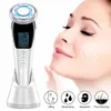 Face Massager EMS Cool Massager LED Pon Light Therapy Skin Care Tool Device Face Lyft Draw Sonic Massage Beauty Machine 92 230211