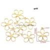 Charms Bk 1000Pcs 19X17Mm Fleur De Pétale Pour La Fabrication De Bijoux De Mode Boucles D'oreilles Pendentifs Colliers Bracelet Accessoires Diy Drop Dhksb