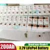 16 pezzi LiFePO4 200AH 3.2V 180AH Batteria per dispositivi elettrici di potenza 12V 24V 48V 400ah fai da te UPS Pannello solare Accumulatori e caricabatterie di riserva