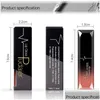 Lip Gloss Pudaier Rossetto opaco metallizzato liquido impermeabile per labbra Trucco Long Lasting Nude Glossy Lipgloss Cosmetico Y Batom Drop Dhrl5