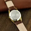 Zegarek ze ręką szanghai zegarek dla mężczyzn vintage automatyczna mechaniczna antyczna diamentowa marka 34 mm złote zegarki retro ze zegary