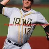 Niestandardowe koszulki baseballowe NCAA College zszyta Jersey Iowa Hawkeyes Black Mens Womens Youth Dowolne imię i nmber mix zamówienie za darmo