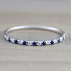 Anéis de banda omhxzj por atacado da moda europeia feminina festa de casamento prata branca azul vermelho aaa zircon 925 sterling prateado anel rr72 g230213