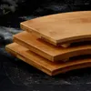 Placas Bamboo Sushi Plate Cozine Retângulo criativo fabricante criativo Sashimi Japanese Platter Tableware Ornament Diner