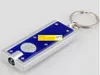 100pcslot DHL Mini LED Camping Keyring Flash Light Torch Keychain Lamp Key Chain R02