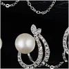 Oorbellen ketting fahsion simatedPear sieraden set twee pc's per best verkopende Afrikaanse kralen parure Bijoux femme 911 Q2 drop levering s dhx8g