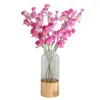 Decorative Flowers Artificial Flower Bouquet Silk Sweet Pea Fake Plant Home Decor Wedding Decoration