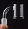 Narguilés à dessus plat 14mm Quartz Banger avec 5mm d'épaisseur fond 25mm OD clou de quartz pour les plates-formes pétrolières conduites d'eau en verre