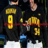 Custom Baseball Jerseys Ncaa College Stitched Jersey Iowa hawkeyes black Mens Womens Youth any Name and Nmber Mix Order free