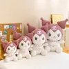 En çok sat kuromi peluş yastık doldurulmuş peluş oyuncak hayvan özel japonya sanrio peluş oyuncak anime figür