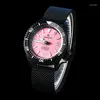 Wristwatches Parnsrpe - Luxury Men's Watch Japan NH35A Calibre Sapphire Crystal Ultra-bright Large Luminous Dial Waterproof Sealed Case