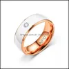 Band Rings Mens Ring Technology NFC SMART FINGER Digital Couple Rostfritt st￥l Drop Delivery Jewelry DHDL5