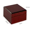 Watch Boxes Cases Baking Paint Wooden Wine Red Watch Box Bangle Leather Pillow Bracelet Box Storage Watch Holder Watch Gift Box Wholesale 230211