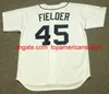 Maillots de baseball personnalisés baseball 4 AURELIO RODRIGUEZ 7 TOM VERYZER 8 RON LeFLORE 20 MARK FIDRYCH 45 CECIL FIELDER 47 ACK MORRIS B