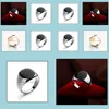 Solitaire Bague Hommes Anneaux Italina Pour Hommes Plaqué De Mode De Mariage En Acier Inoxydable Drop Delivery Bijoux Dhlcj