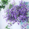 Dekorativa blommor vackra babysbreath gren konstgjorda plastiska falska växter diy blommor arrangemang bröllop dekoration babybreath 1 st