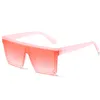 Sunglasses Oversized Women Flat Top Square Sun Glasses For Female Vintage Mirror Ladies Shades UV400