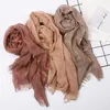 Sciarpe 2023 Est Tinta unita Frange Scialle Lungo Musulmano Lurex Wrap Hijab 7 10 pz/lotto