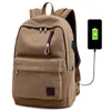 Backpack Men's Fashion Schoolbag Multifunction USB Charging Bookbag Men Laptop Rucksack Women Backbag Outdoor Travel Bagpack