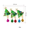 Pins Brooches Selling Series Cartoon Christmas Tree Snowflake Painting Oil Brooch Coat Accessories Drop Delivery 202 Dhcg5