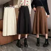 Skirts Half Skirt 2023 High Waist Draping Long A-line Women's Korean Fashion Clothes For Women