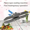 Portable Clamp-Type Aluminum Foil Sealing Machine Hand Held Heat Sealer Pliers Type Sealer Machine Crimp Heat Sealer For Mylar Bags Foil Bag