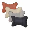 Seat Cushions Universal Car Headrest Pad Memory Foam Leather Head Neck Rest Cushion Safety Comfortable Accessories Interior Pillow