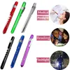 Torce Torce Torce a LED Riutilizzabili Con Calibro Pupilla Pocket Clip Penna Luce Torcia Lampada Per Infermieri Lettura Medici Torce FlaFlashli