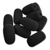 Microfones 10 Pack Mini Foam vindruta för headset Mikrofon Högdensitet Mik täcker skydd