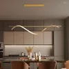 Lampade a sospensione Luci minimaliste per sala da pranzo Lampadario moderno per cucina Tavolo lungo Nero Apparecchi intelligenti per interni Lampada da ufficio nordica