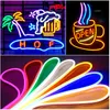 LED Neon Sign LED Flex Rope Light 110V 220V PVC LED Strips Indoor Outdoor Flex Tube Disco Bar Decoração de festa de Natal