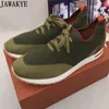 Scarpe eleganti JAWAKYE Designer Sneakers lavorate a maglia Mocassini piatti elastici Business casual per uomo Leggero Tracking Sneakr 230213