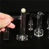 Narguilés Accessoires pour fumer Terp Vacuum Quartz Banger Nail 14mm 19mm Joint clair pour bongs en verre Dab Rigs