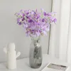 Decorative Flowers Artificial Flower Bouquet Silk Sweet Pea Fake Plant Home Decor Wedding Decoration